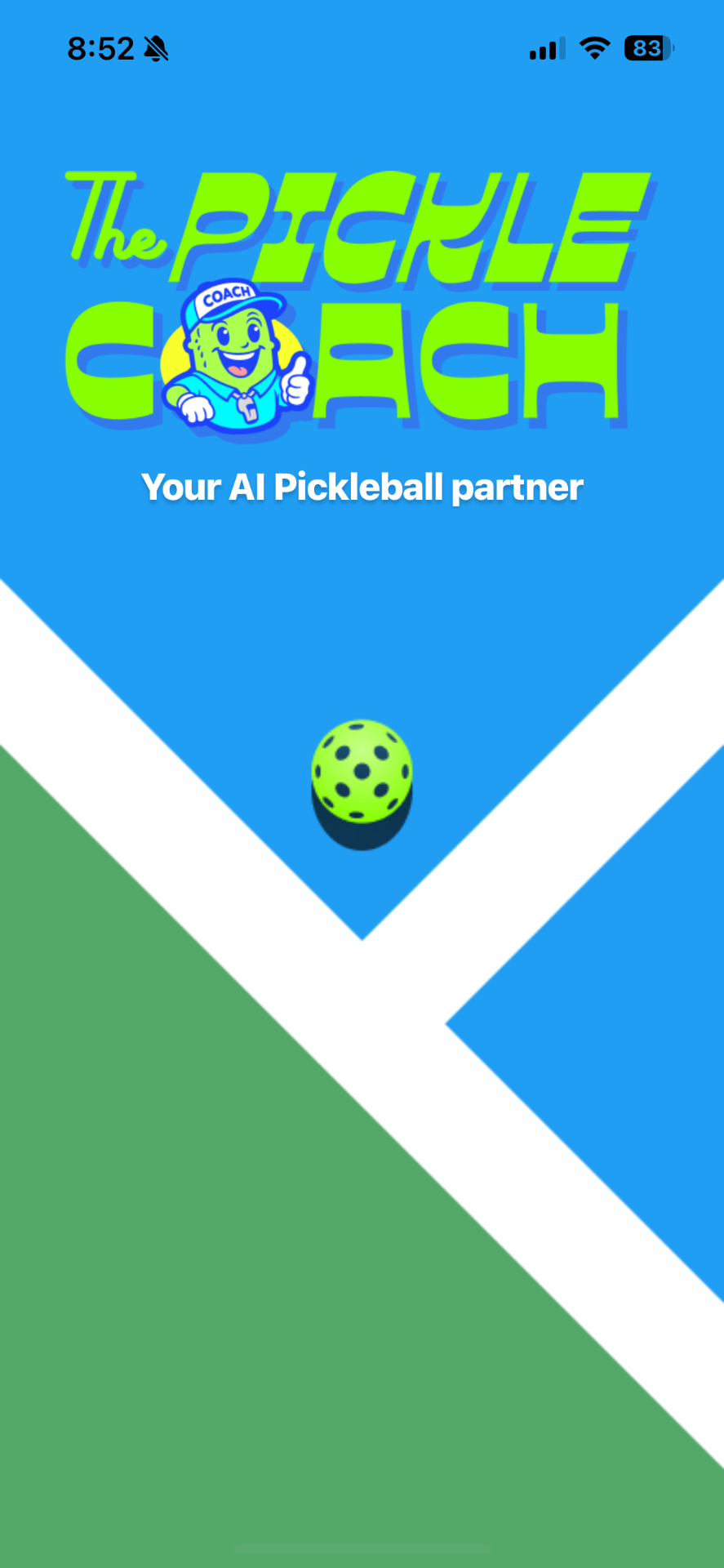 Pickle Coach splash screen